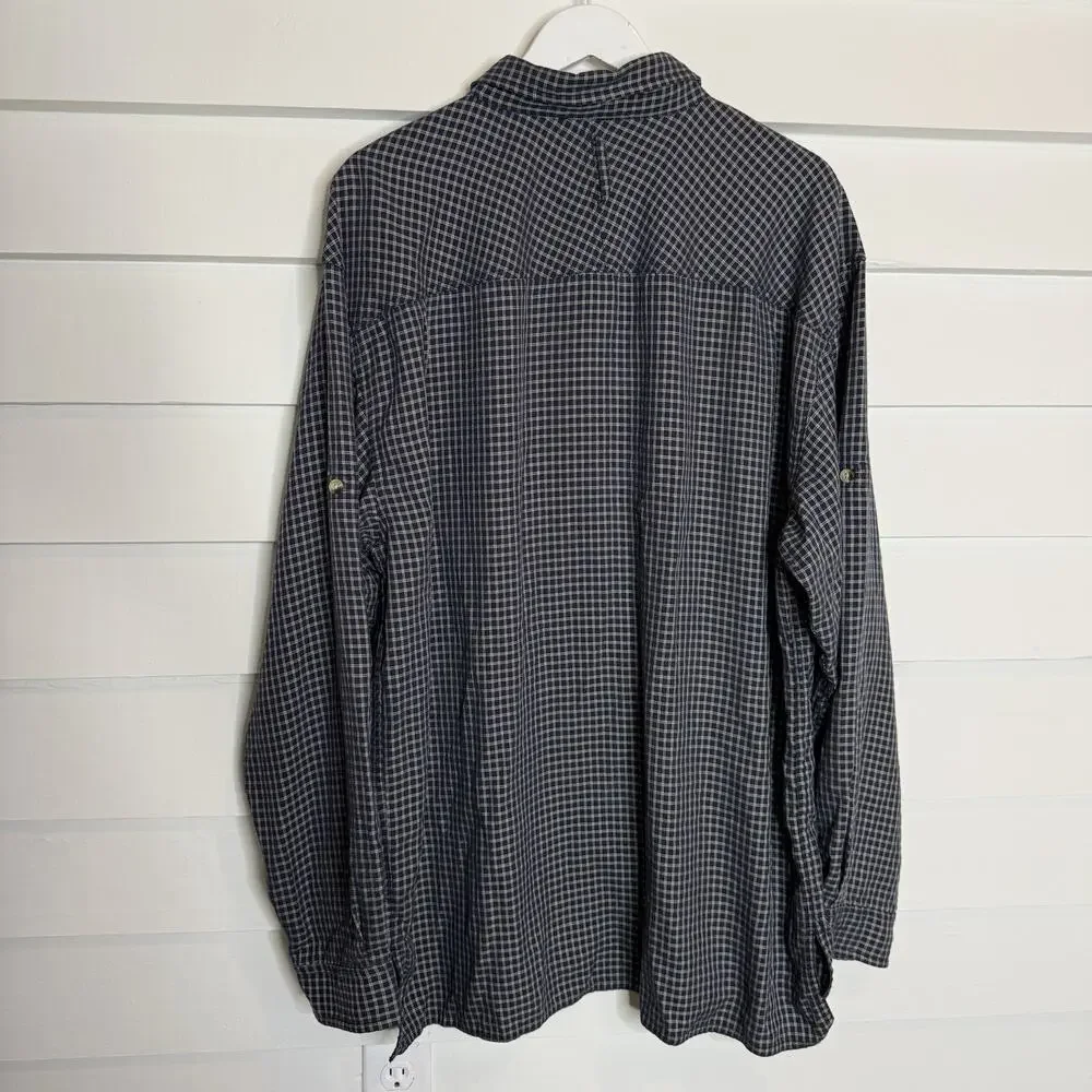 The North Face Cotton Plaid Long Sleeve Men's Button Down Shirt XL